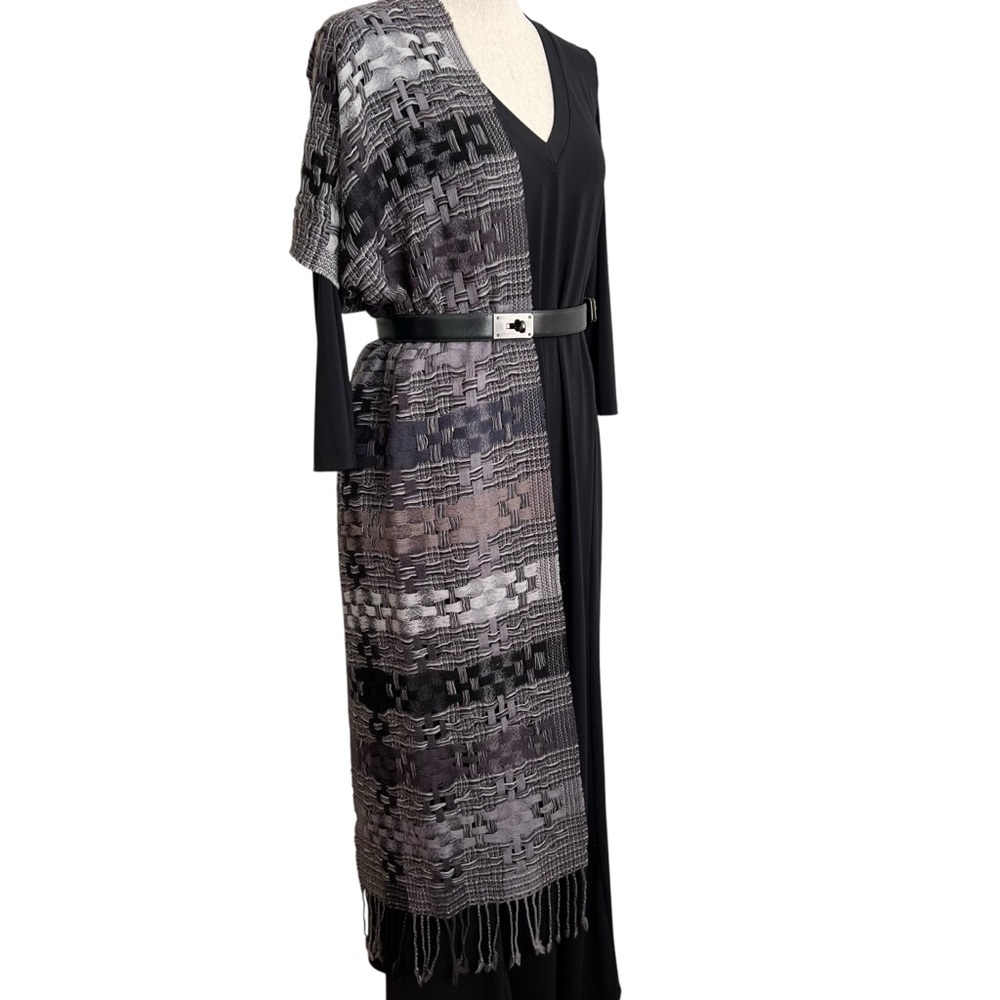 Open Weave Multi Color Scarf Shawl Wrap 15" x 80"